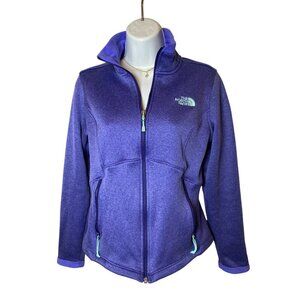 The North Face Womens Fleece Jacket S Purple Zip-Up, Small